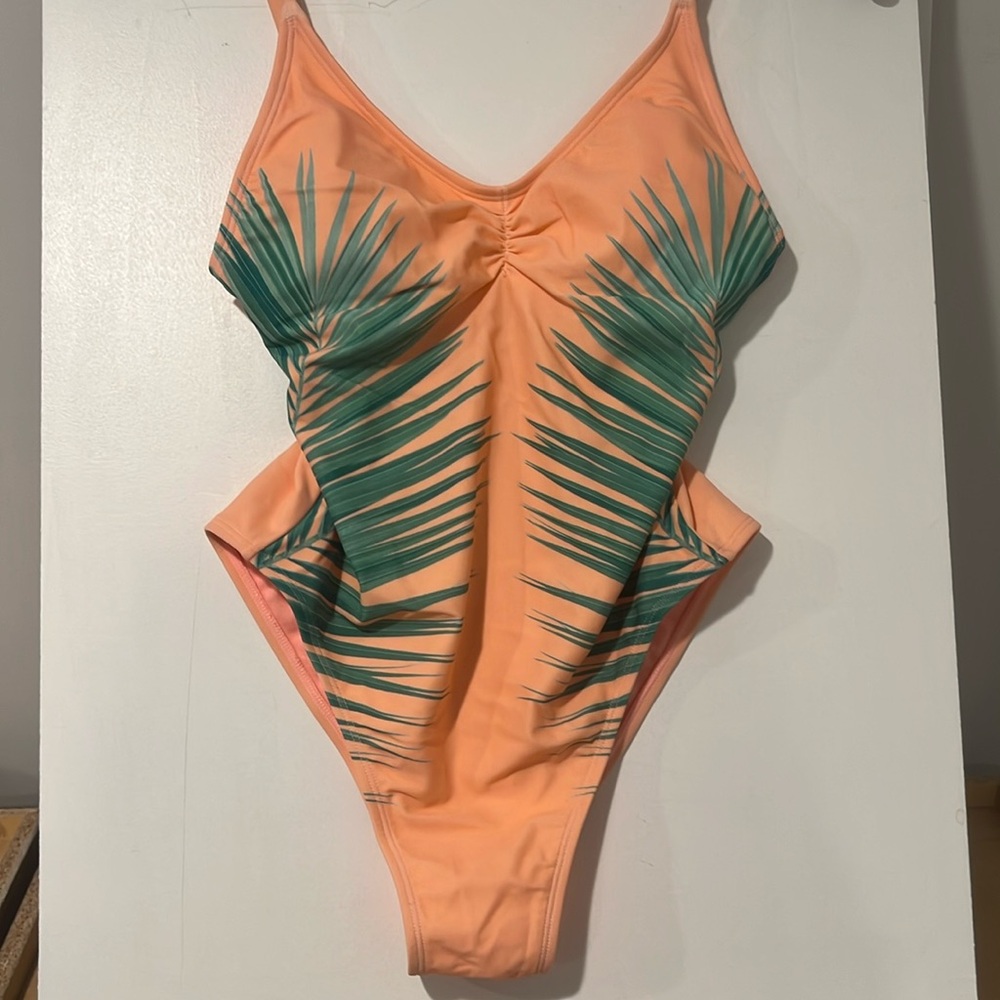 Palm Leaf One Piece Swimsuit